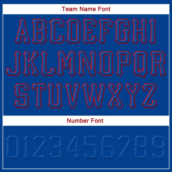 Custom Royal Royal-Red Stitched Adjustable Snapback Hat