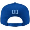 Custom Royal Light Blue-White Stitched Adjustable Snapback Hat