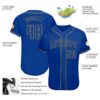 Custom Royal Royal-Old Gold Authentic Baseball Jersey