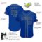 Custom Royal Royal-Old Gold Authentic Baseball Jersey
