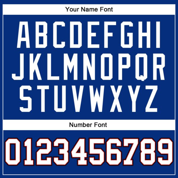 Custom Royal White-Red Mesh Authentic Throwback Football Jersey