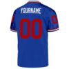 Custom Royal Red-White Mesh Authentic Throwback Football Jersey