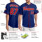 Custom Royal Red-White Authentic Baseball Jersey