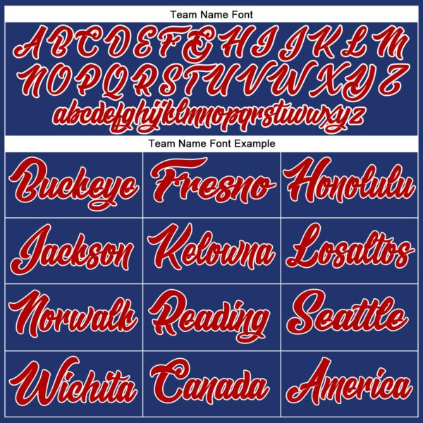 Custom Royal Red-White Authentic Baseball Jersey