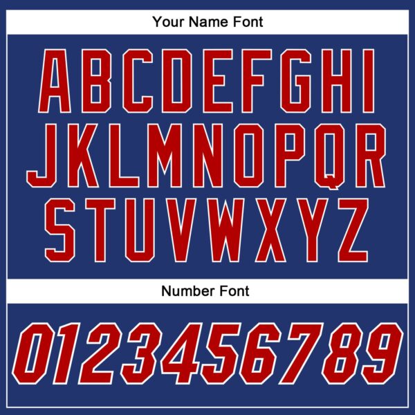 Custom Royal Red-White Authentic Baseball Jersey