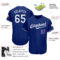 Custom Royal White-Purple Authentic Baseball Jersey