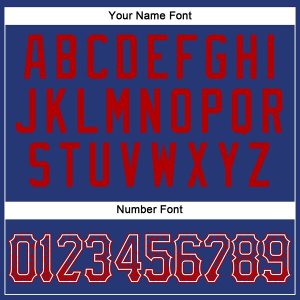 Custom Royal Red-White Authentic Drift Fashion Baseball Jersey