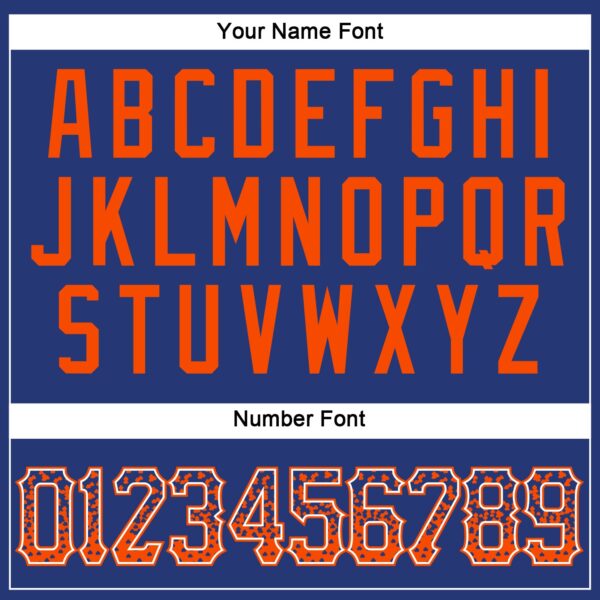 Custom Royal Orange-White Authentic Drift Fashion Baseball Jersey