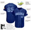 Custom Royal Light Blue-White Authentic Drift Fashion Baseball Jersey