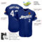 Custom Royal White-Gray Authentic Baseball Jersey