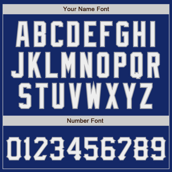 Custom Royal White-Gray Authentic Baseball Jersey