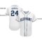Custom White Navy Baseball Jersey