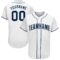 Custom White Navy Baseball Jersey