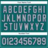 Custom Teal Gray-Navy Baseball Jersey