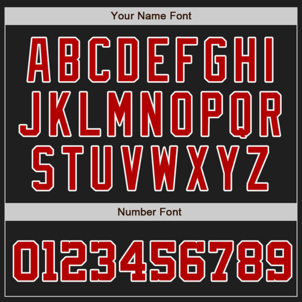 Custom Black Red-Yellow Authentic Split Fashion Baseball Jersey