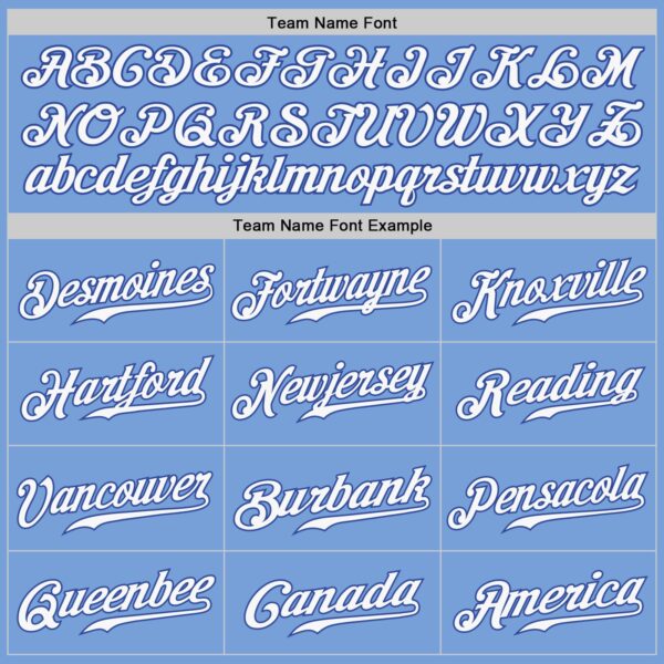 Custom White Light Blue-Royal Authentic Split Fashion Baseball Jersey