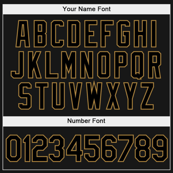 Custom Stitched White Black-Old Gold Split Fashion Sports Pullover Sweatshirt Hoodie