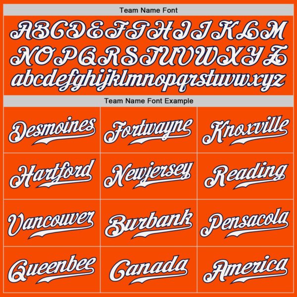 Custom White Orange-Navy Authentic Split Fashion Baseball Jersey