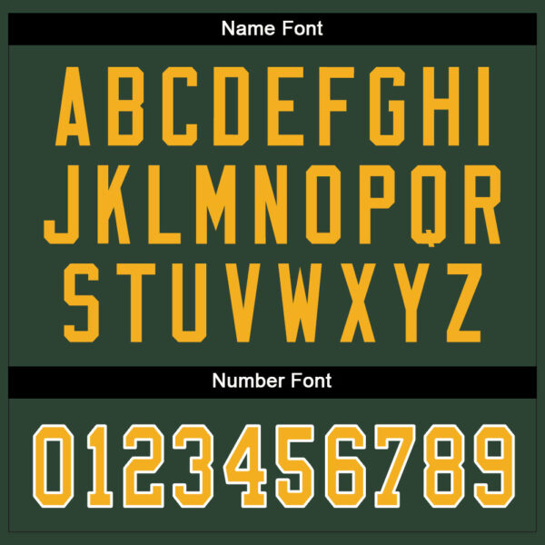 Custom Green Gold-White Split Fashion Football Jersey