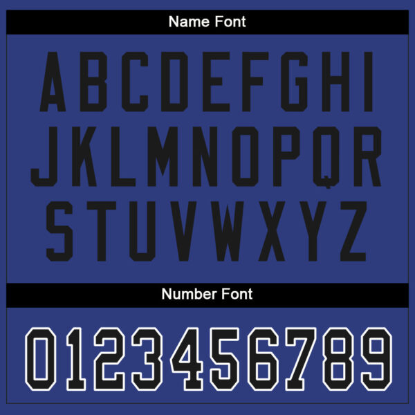 Custom Royal Black-White Split Fashion Football Jersey