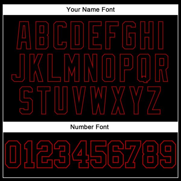 Custom White Black-Red Authentic Split Fashion Baseball Jersey