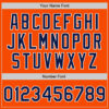 Custom Orange Navy-Gray Authentic Split Fashion Baseball Jersey