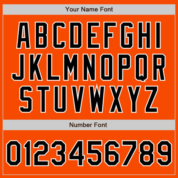 Custom Orange Black-Gray Authentic Split Fashion Baseball Jersey