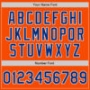 Custom Orange Royal-White Authentic Split Fashion Baseball Jersey