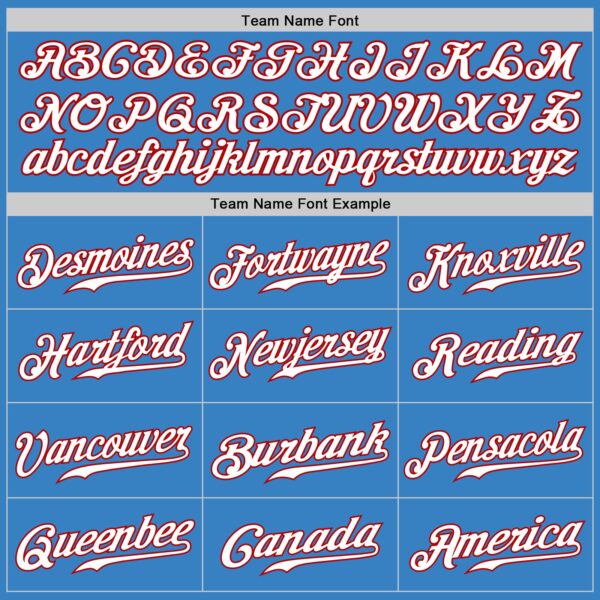 Custom Powder Blue Red-Gray Authentic Split Fashion Baseball Jersey