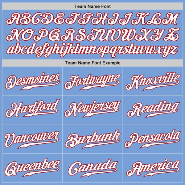 Custom Light Blue Red-Gray Authentic Split Fashion Baseball Jersey