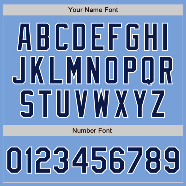 Custom Light Blue Navy-White Authentic Split Fashion Baseball Jersey