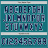 Custom Teal Navy-Gray Authentic Split Fashion Baseball Jersey