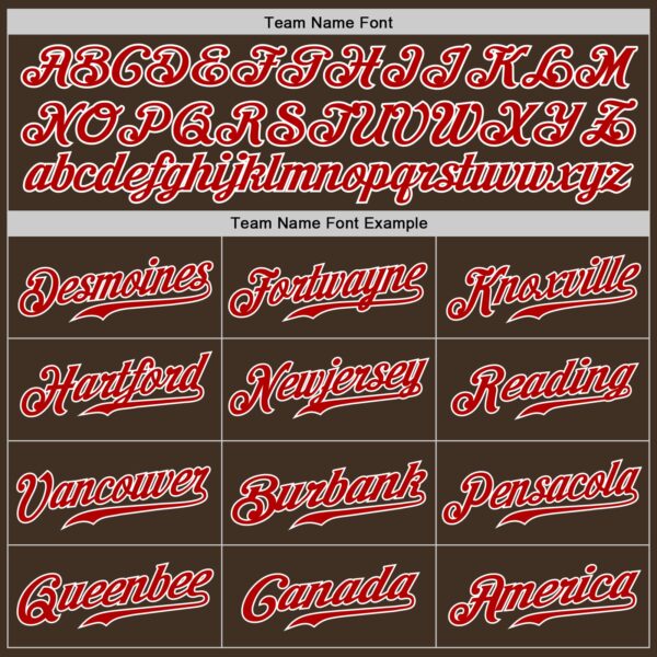 Custom Brown Red-Gray Authentic Split Fashion Baseball Jersey