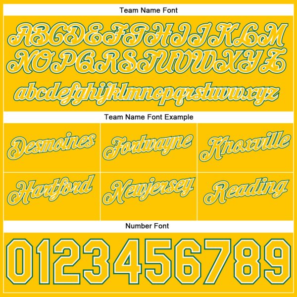 Custom White Gold-Kelly Green Authentic Throwback Split Fashion Basketball Shorts