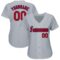 Custom Gray Red-Navy Baseball Jersey
