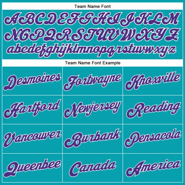 Custom Teal White Pinstripe Purple-White Authentic Basketball Jersey