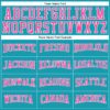 Custom Teal Pink-White Authentic Throwback Basketball Jersey