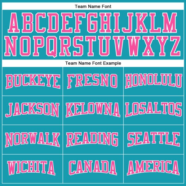 Custom Teal Pink-White Authentic Throwback Basketball Jersey