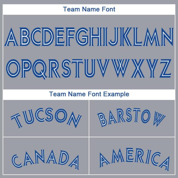 Custom Gray Royal-White Baseball Jersey