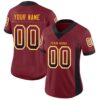 Custom Burgundy Black-Gold Drift Fashion Football Jersey