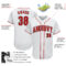 Custom White Red-Black Authentic Baseball Jersey