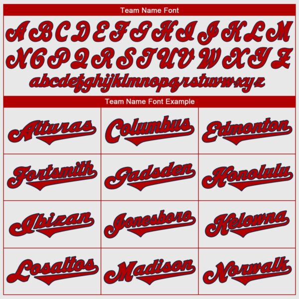 Custom White Red-Navy Authentic Baseball Jersey