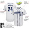 Custom White Navy Authentic Baseball Jersey