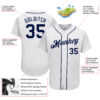 Custom White Navy Authentic Baseball Jersey