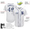 Custom White Navy Authentic Baseball Jersey