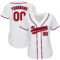 Custom White Red-Navy Authentic Baseball Jersey