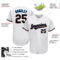 Custom White Black-Powder Blue Authentic Baseball Jersey