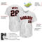 Custom White Black Pinstripe Black-Red Authentic Baseball Jersey