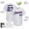 Custom White Royal Pinstripe Royal-Red Authentic Baseball Jersey