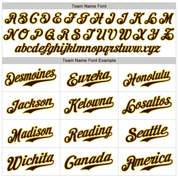 Custom White Brown Pinstripe Brown-Gold Authentic Baseball Jersey